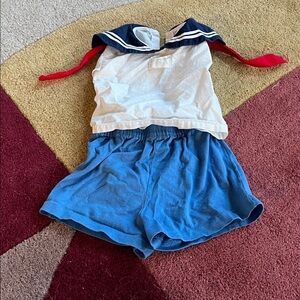 VINTAGE BUSTER BROWN SAILOR SHIRT & SHORTS SET
